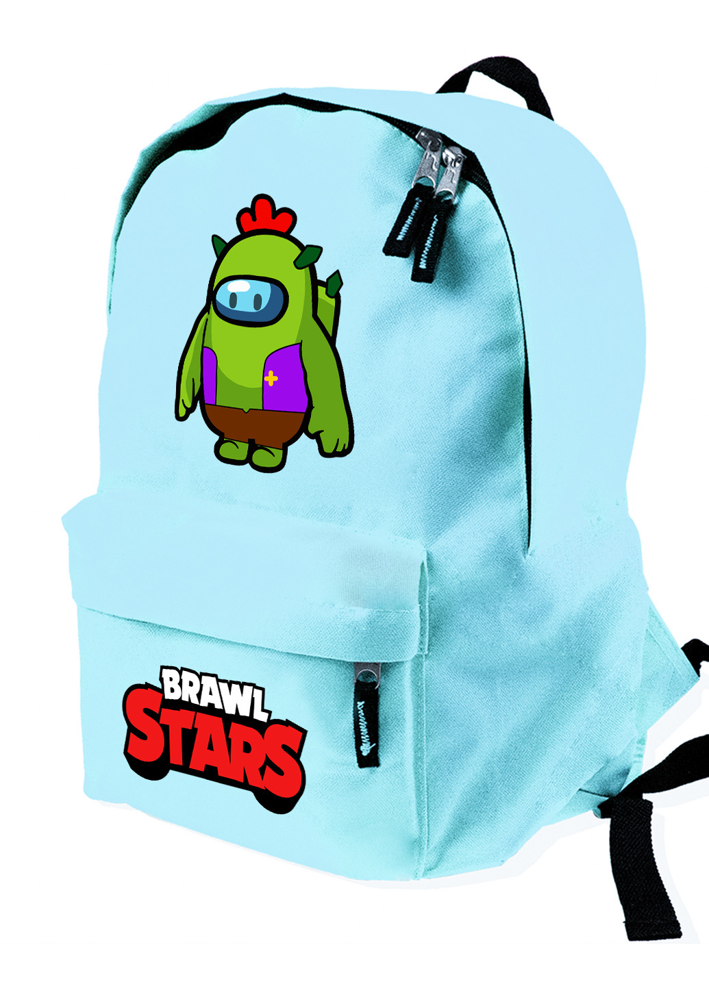 Детский рюкзак Спайк Бравл Старс Амонг Ас (Spike Brawl Stars with Pin Among Us) (9263-2590) MobiPrint (217832371)