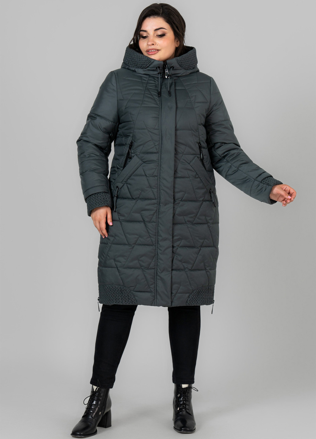 Темно-синее демисезонное Пальто A'll Posa