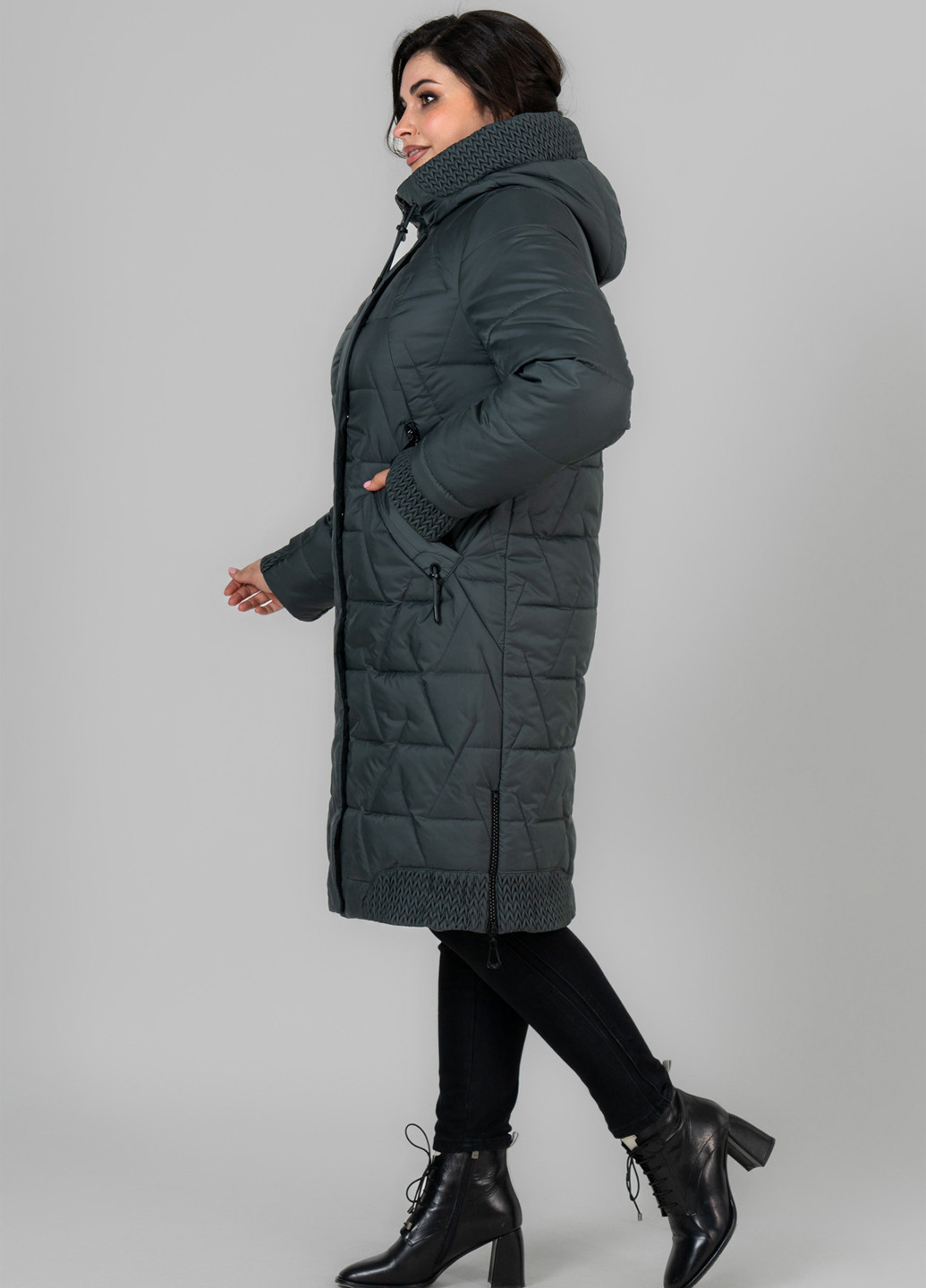 Темно-синее демисезонное Пальто A'll Posa