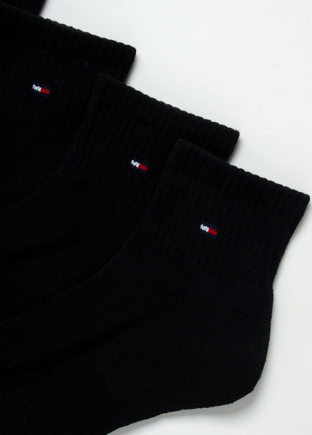 Чёрные носки (6 пар) Tommy Hilfiger логотипы (348838109)