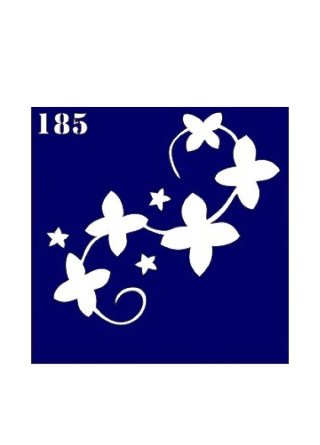 Трафарет для бодіарту 185, 6х6 см Mayur (160879072)
