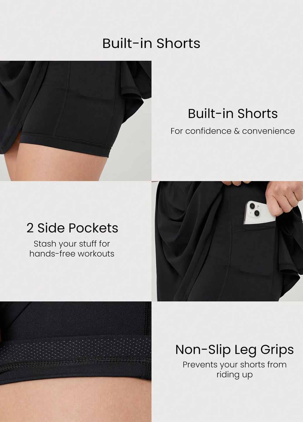 Чорна спортивна сукня SHEIN з логотипом