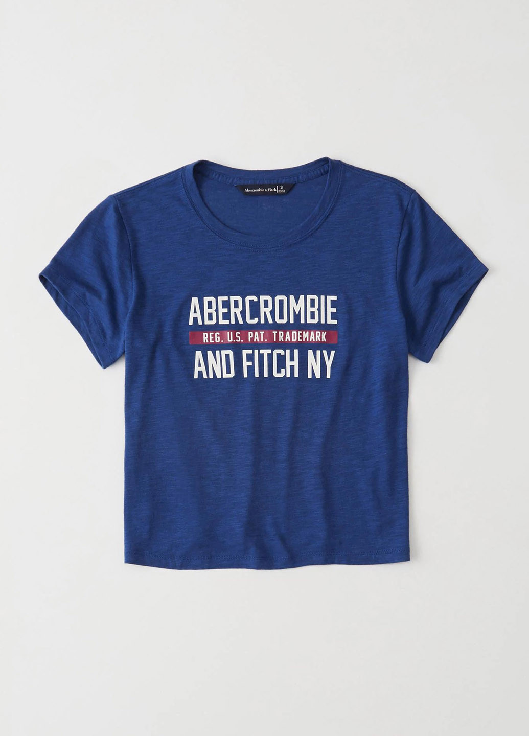 Синяя летняя футболка Abercrombie & Fitch