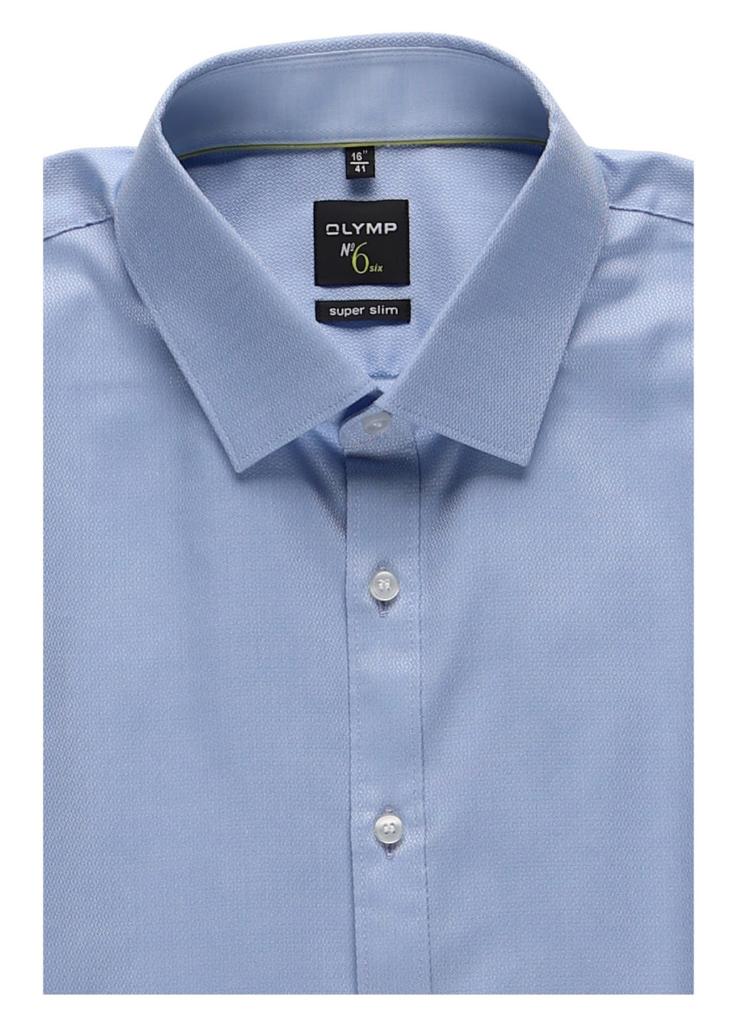 Светло-голубой кэжуал рубашка однотонная Olymp