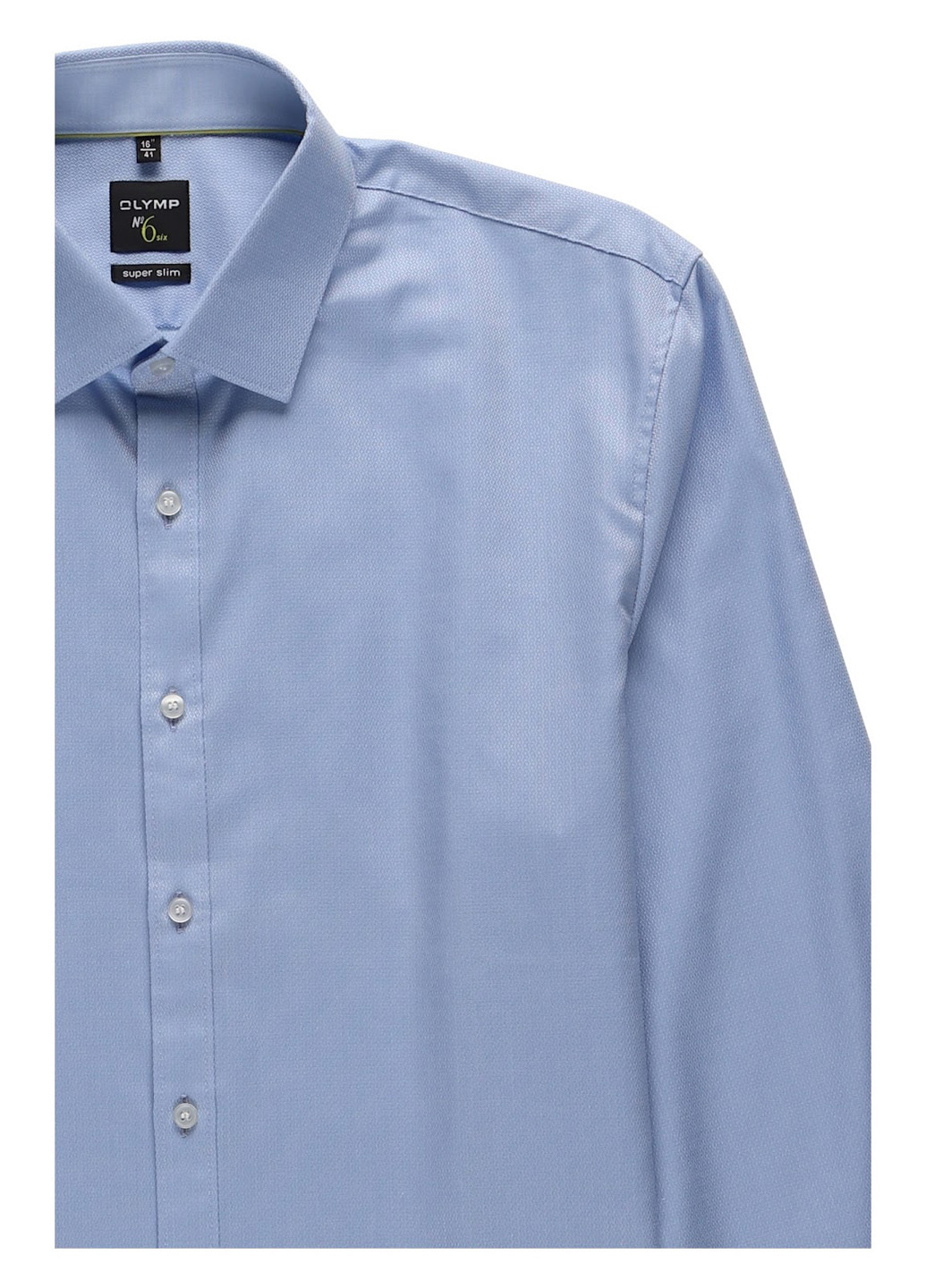 Светло-голубой кэжуал рубашка однотонная Olymp