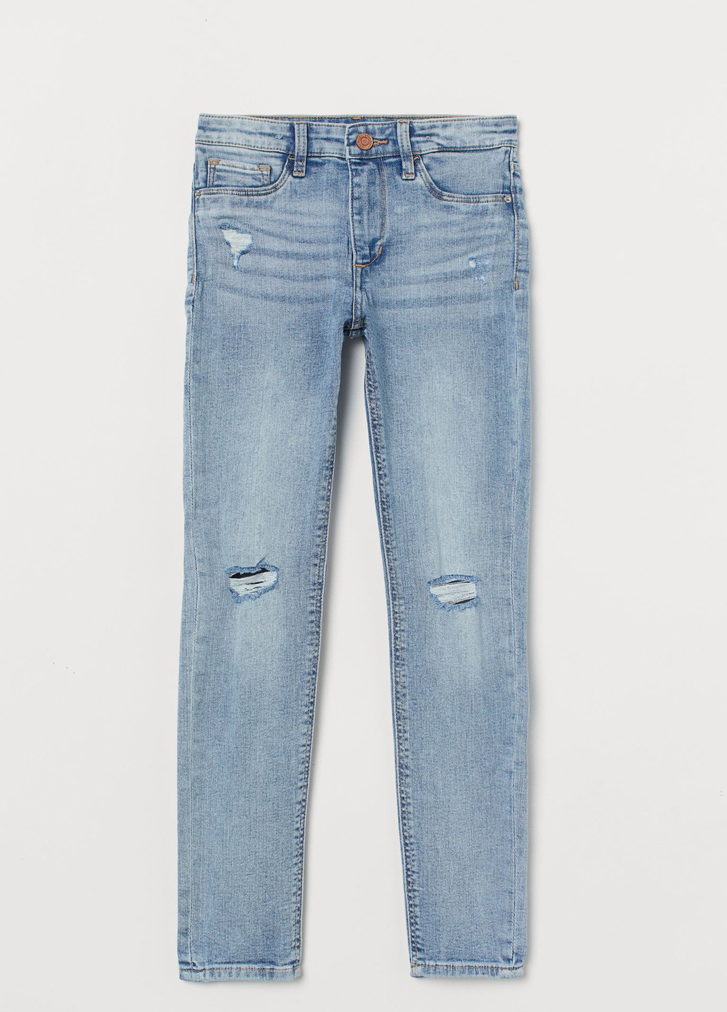Голубые демисезонные джинсы superstretch skinny fit H&M
