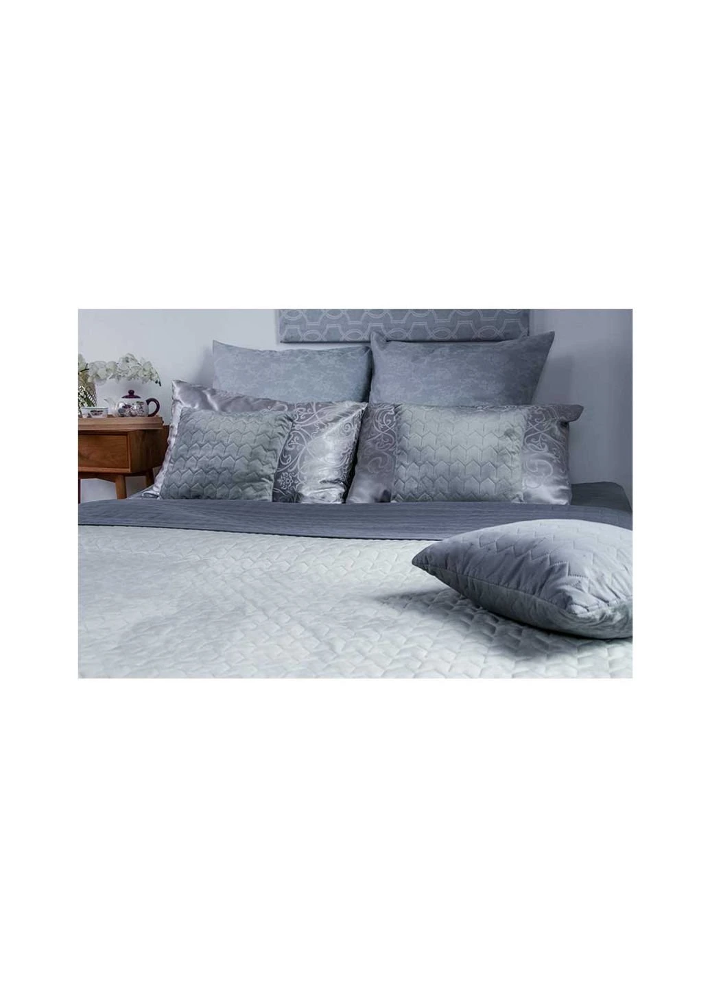 Покрывало Руно двухстороннее VeLour Серое 180 х 220 см (340.55_Grey) Руно (254082772)