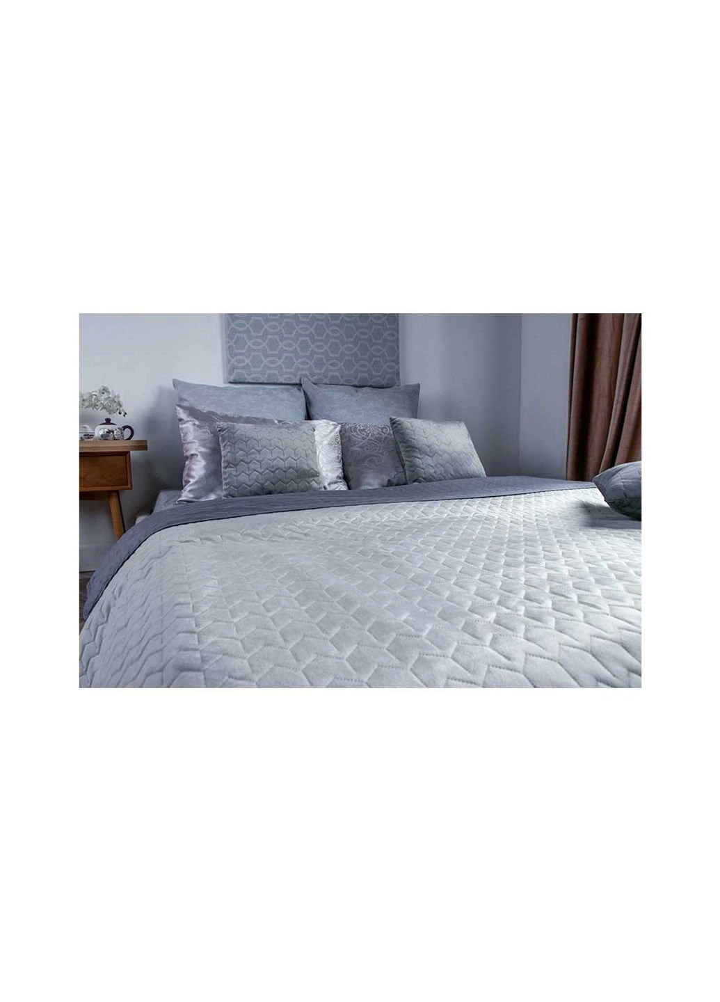 Покрывало Руно двухстороннее VeLour Серое 180 х 220 см (340.55_Grey) Руно (254082772)