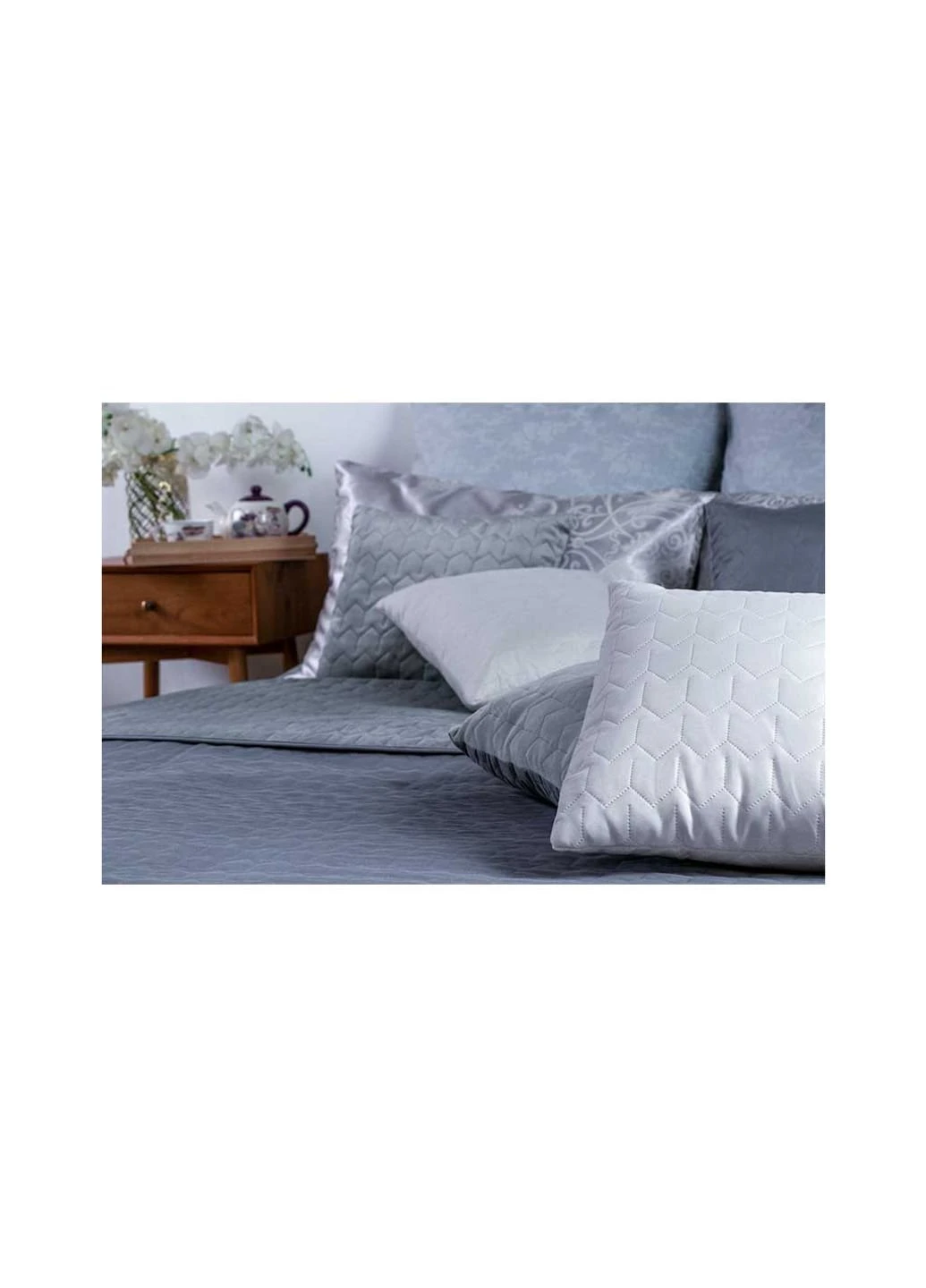 Покрывало Руно двухстороннее VeLour Серое 180 х 220 см (340.55_Grey) Руно (254082772)