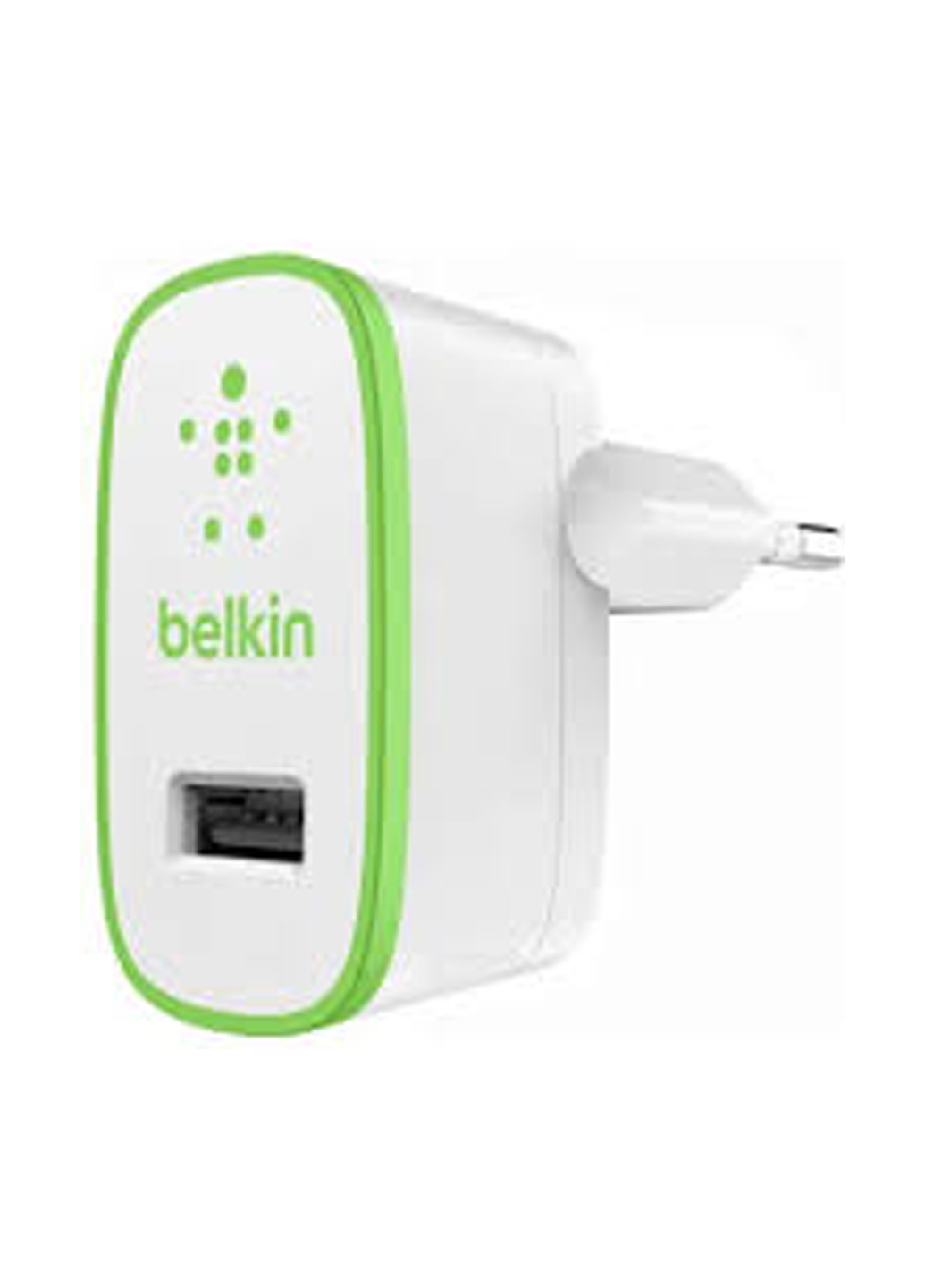 Сетевое ЗУ Belkin USB HomeCharger (USB 2.4Amp), Белый (F8J040vfWHT) белое