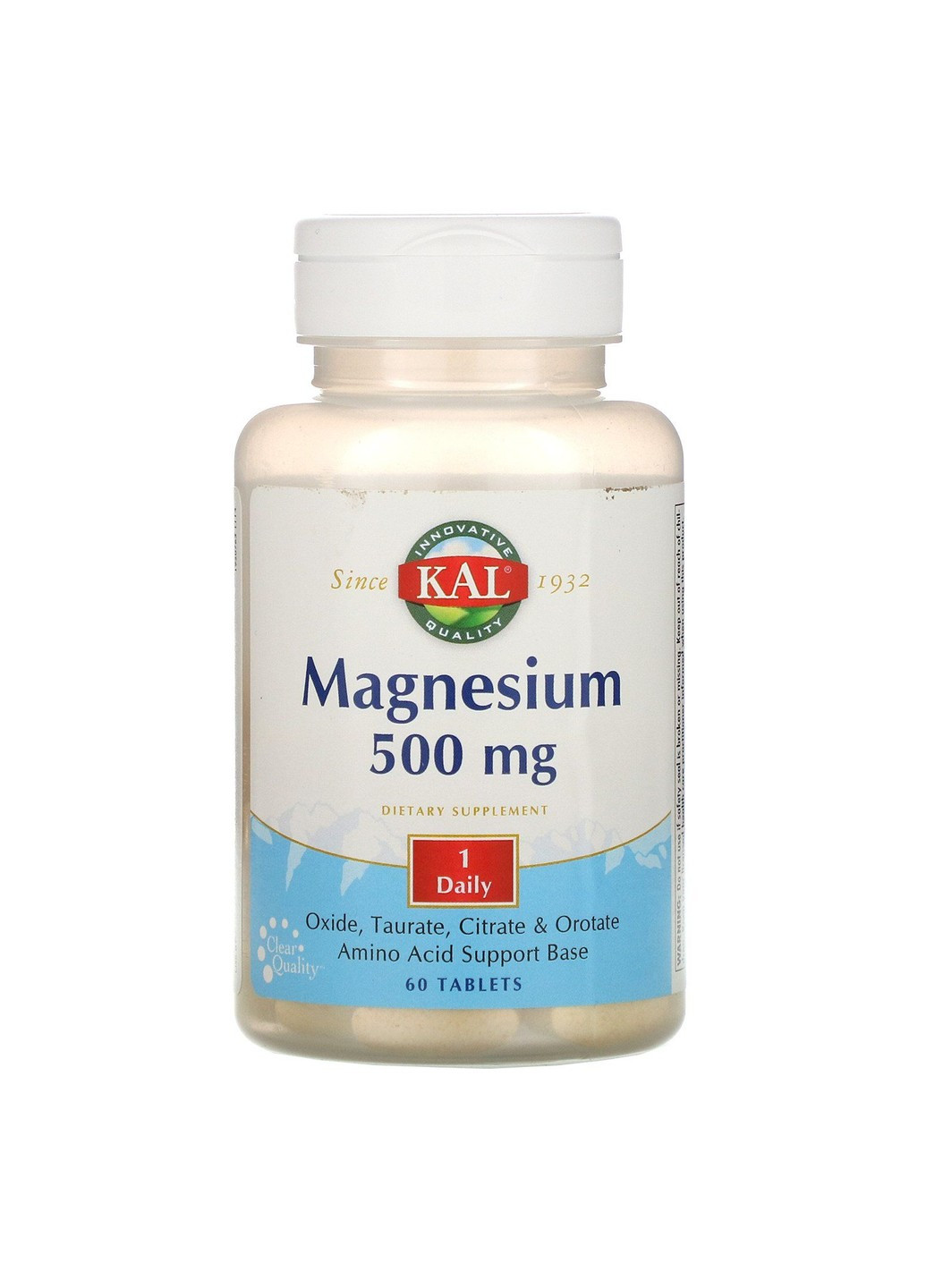 Магний Magnesium 500 mg 60 таблеток KAL (255410318)