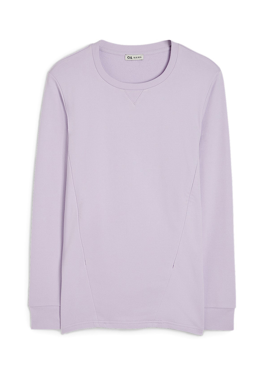Светло-лиловый свитшот для беременных C&A однотонный без декора (316736887)