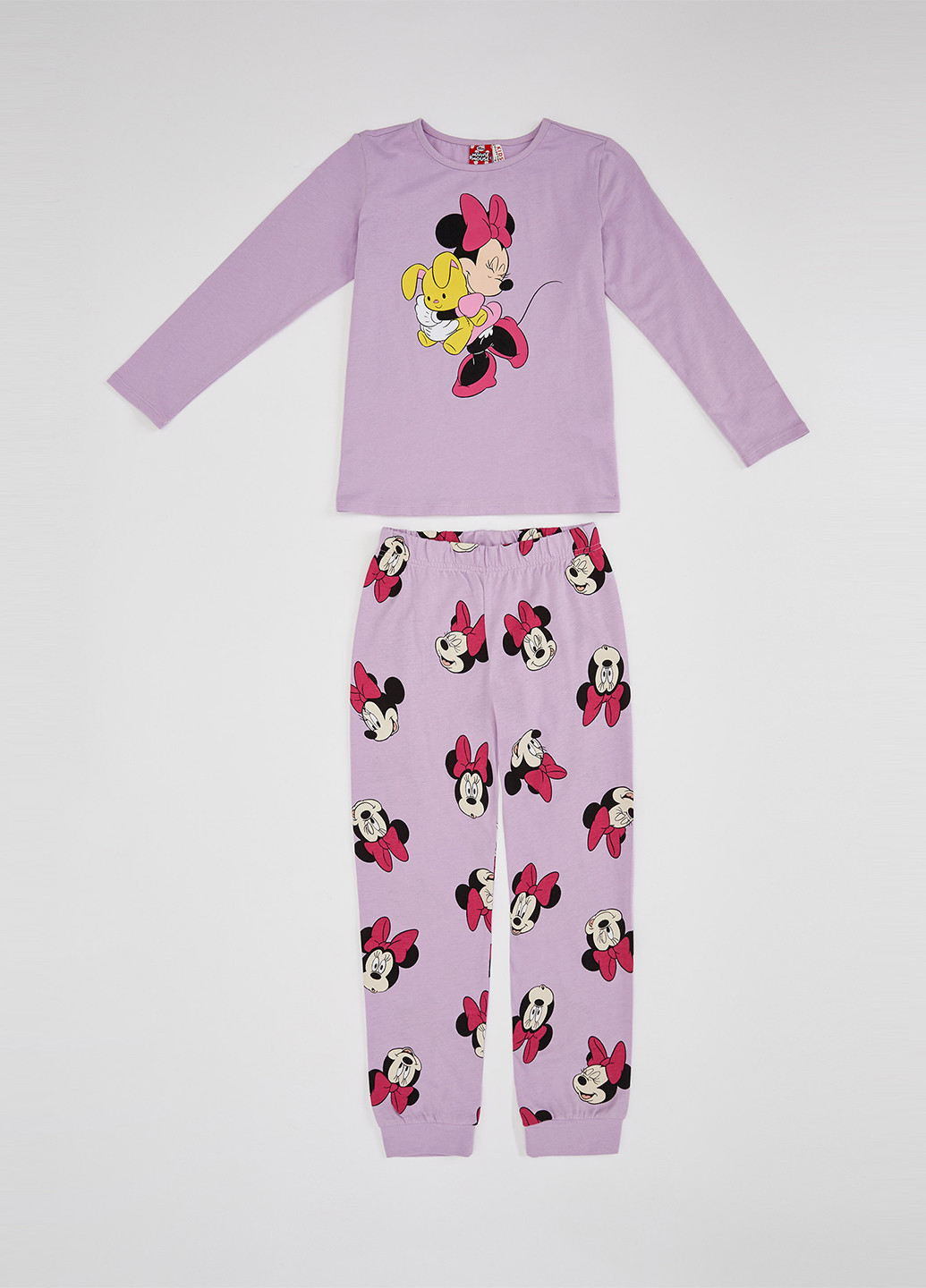 Сиреневая всесезон пижама(реглан, брюки) лонгслив + брюки DeFacto