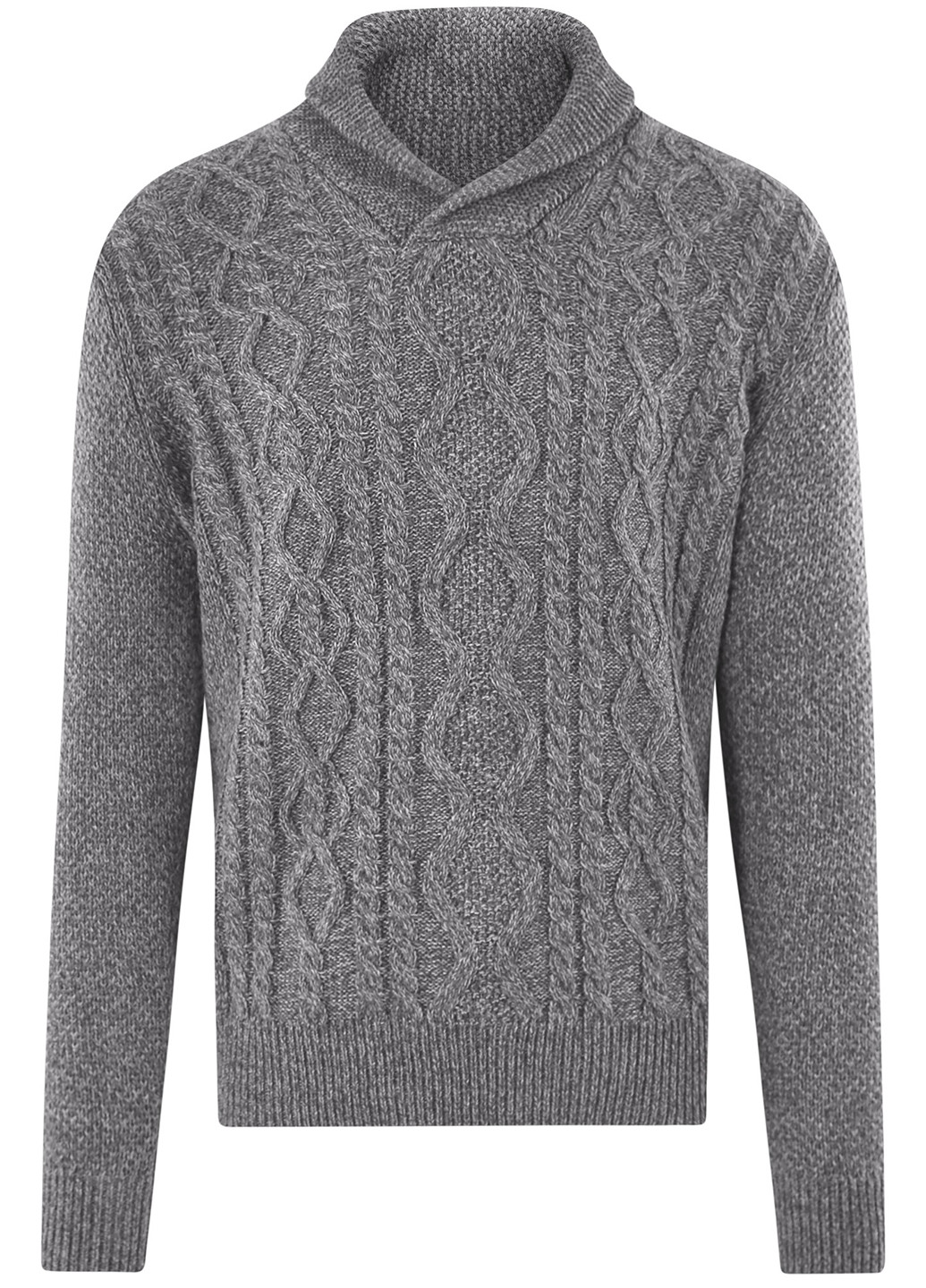 Сірий демісезонний пуловер пуловер Oodji