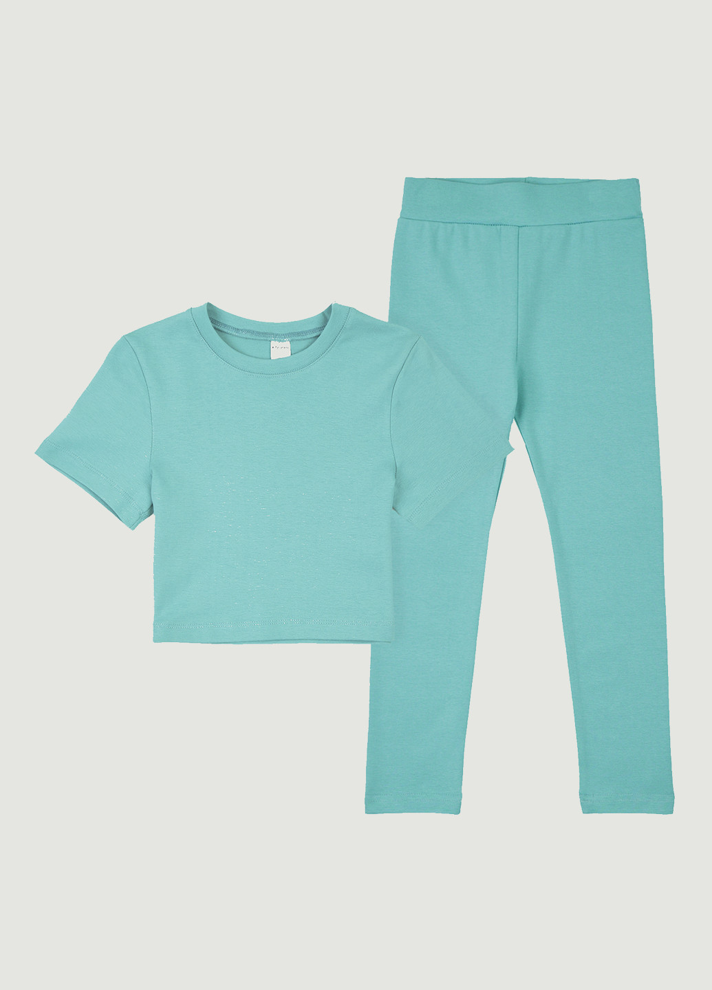 Бирюзовый летний комплект (топ, леггинсы) Garnamama