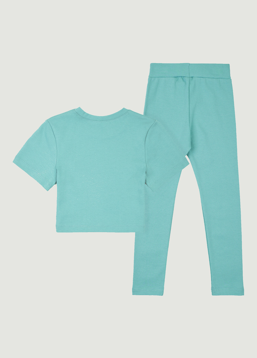 Бирюзовый летний комплект (топ, леггинсы) Garnamama