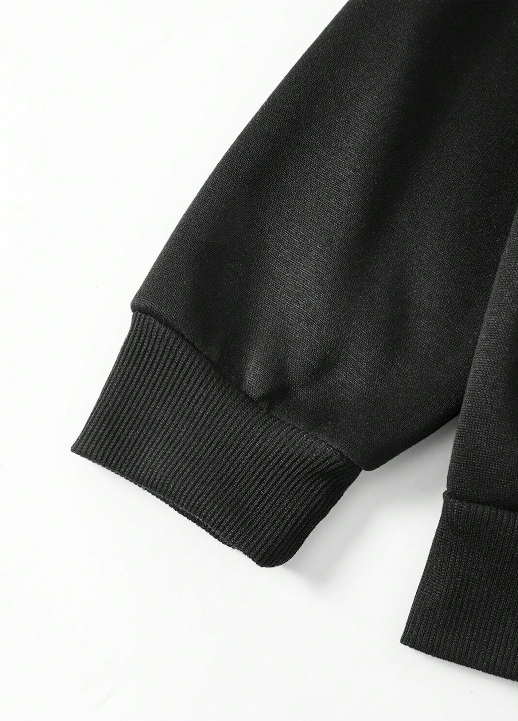 Чорний світшот SHEIN напис без декору (330763263)