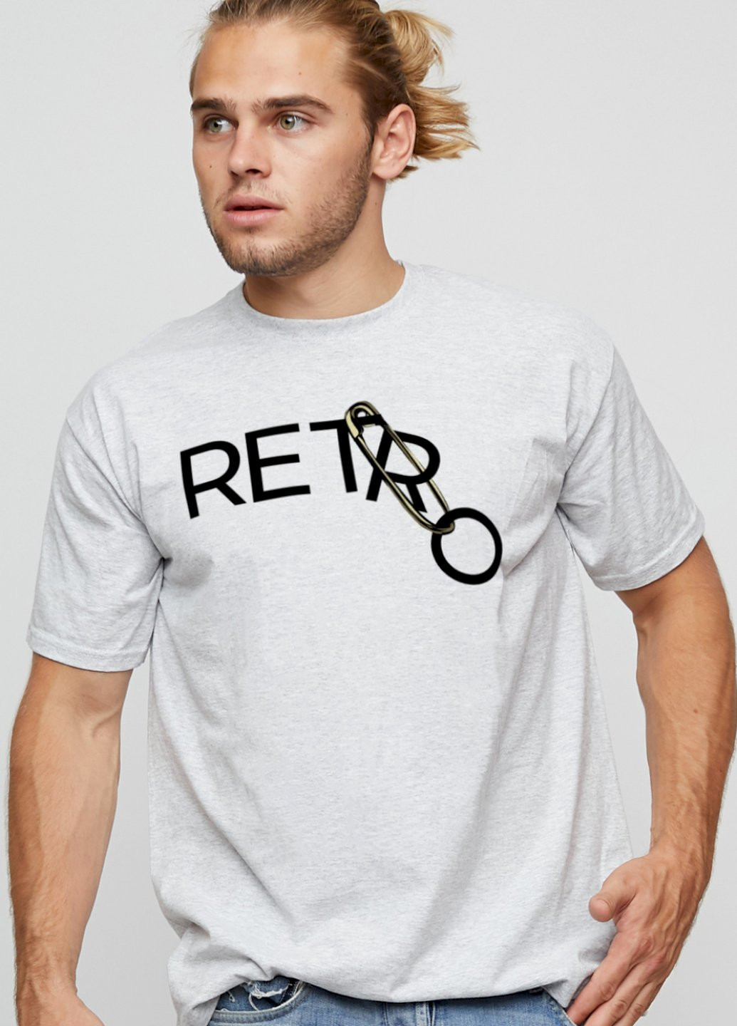 Серая футболка мужская basic YAPPI