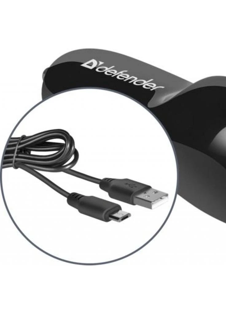 Зарядное устройство UCC-12 black, 1xUSB, 5V / 1A+Micro (83590) Defender (216637711)
