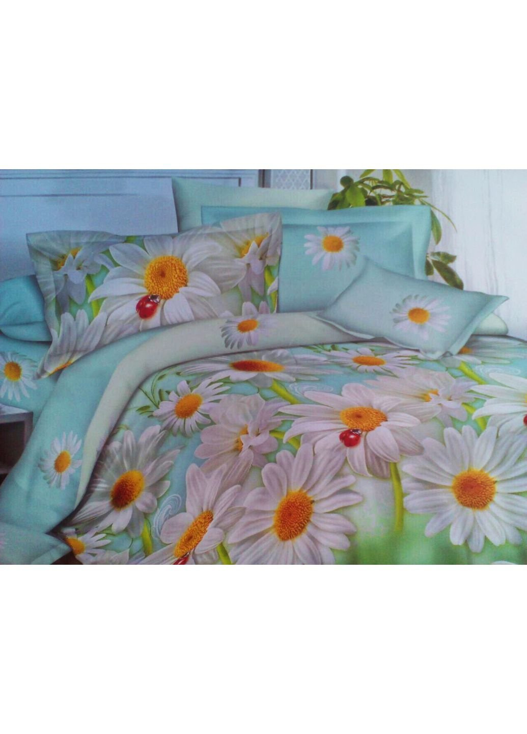 Комплект постельного белья от украинского производителя Polycotton Двуспальный 90906 Moda (253661701)