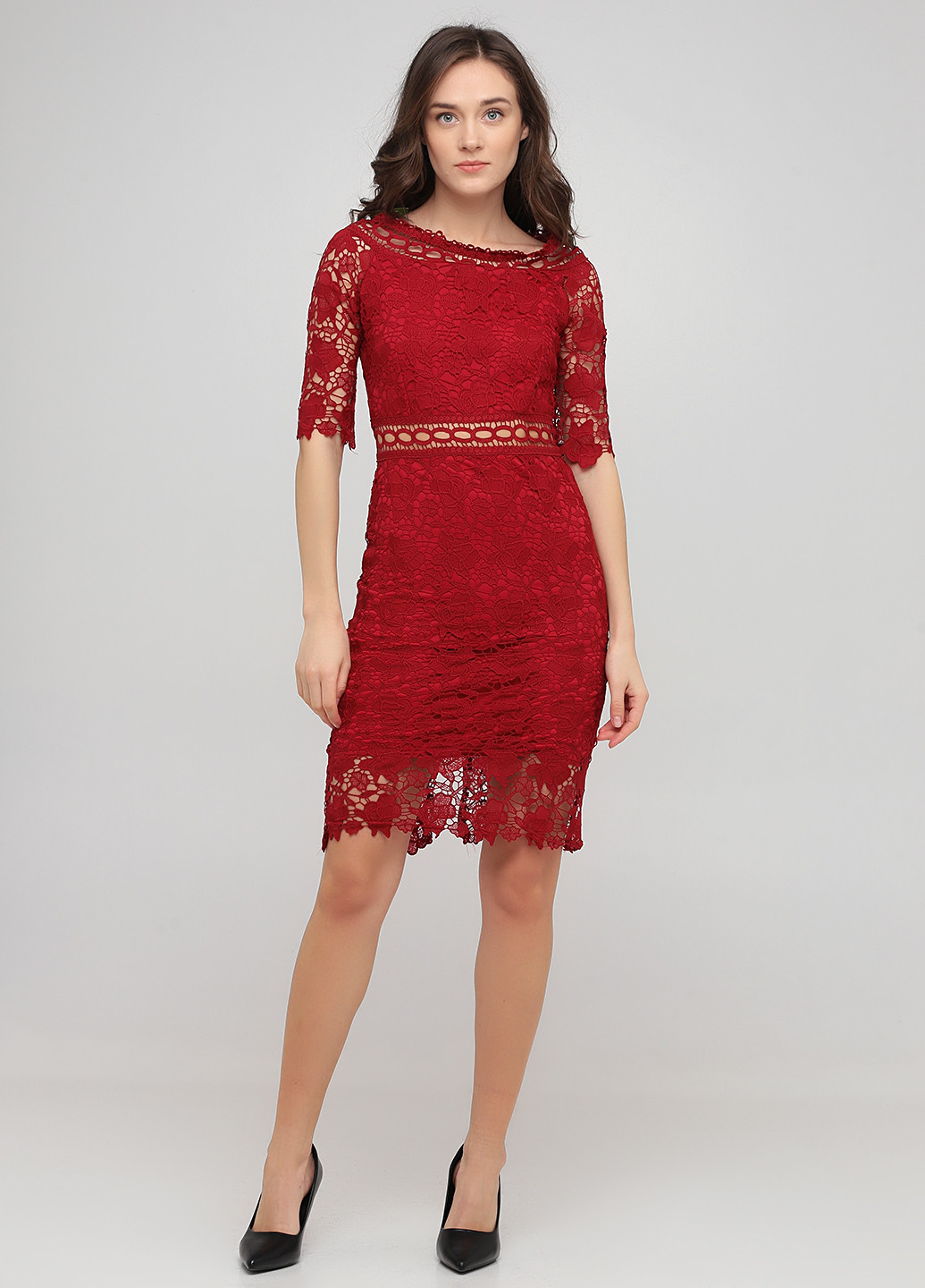 Червона коктейльна плаття, сукня Jin Light однотонна