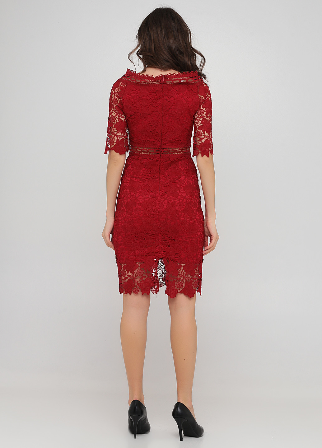 Червона коктейльна плаття, сукня Jin Light однотонна