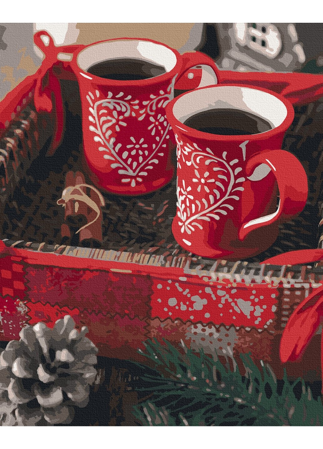 Картина за номерами "Різдвяна кава" 40х50 см 12133-AC Art Craft (208910148)