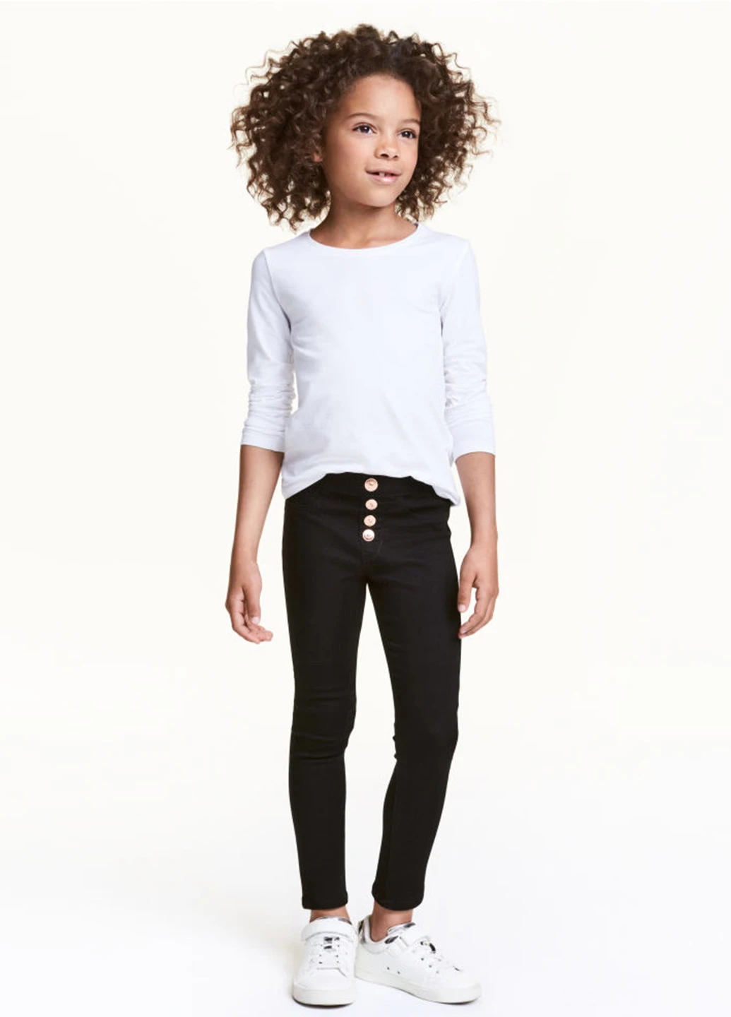 Черные демисезонные прямые джинсы H&M