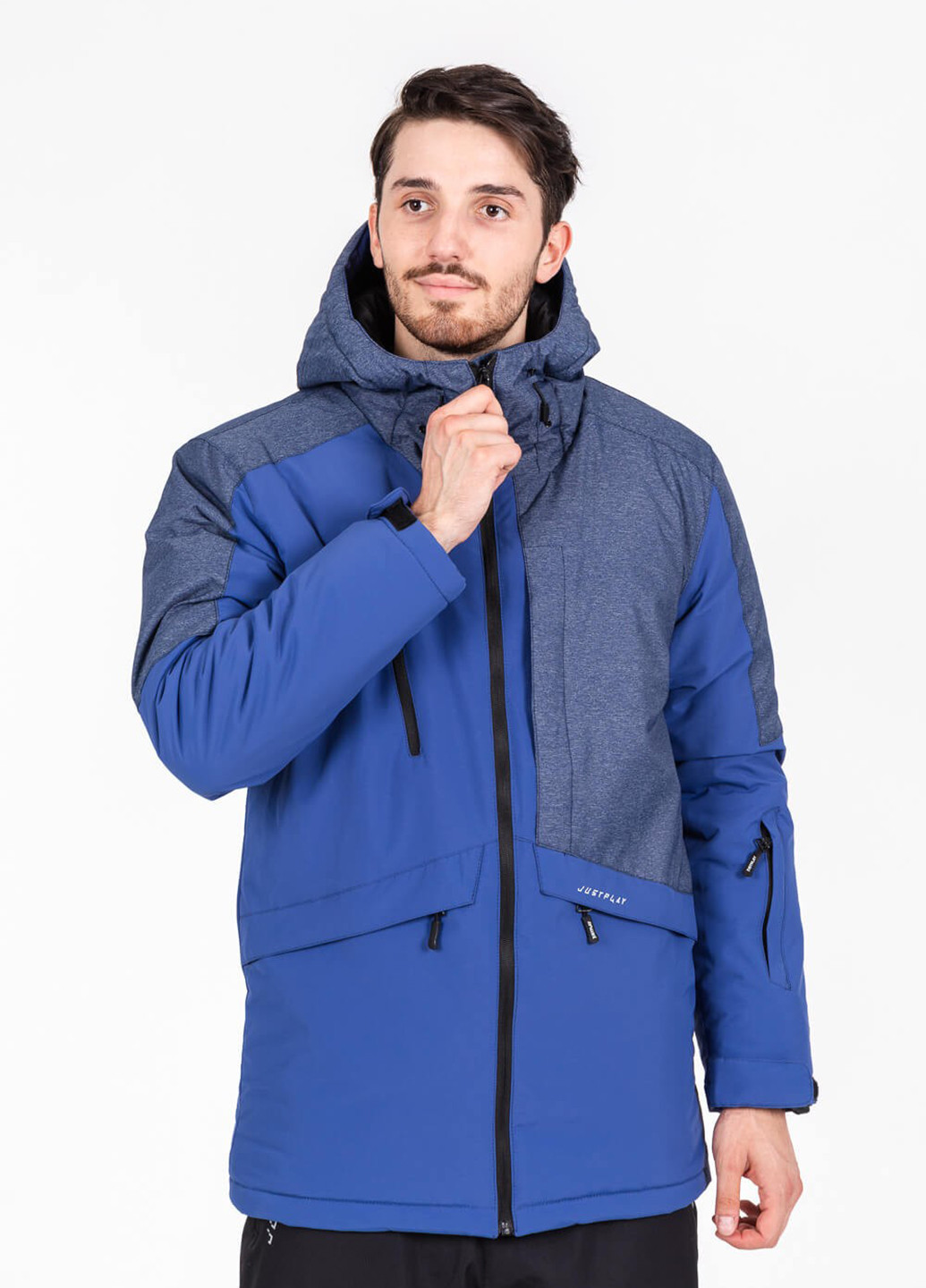 Темно-синяя зимняя куртка лыжная Just Play