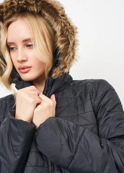 Черная куртка зима,чорний, Ellos