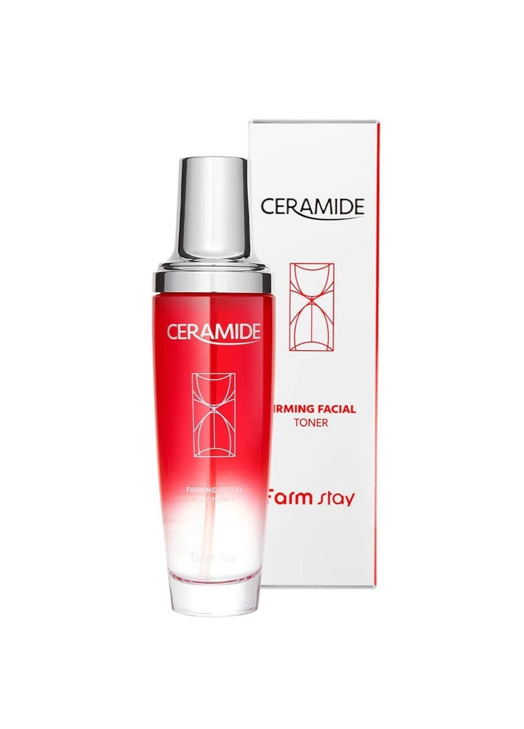 Тонер з керамідами для зволоження та відновлення шкіри Ceramide Firming Facial Toner 130 мл FarmStay (254953352)