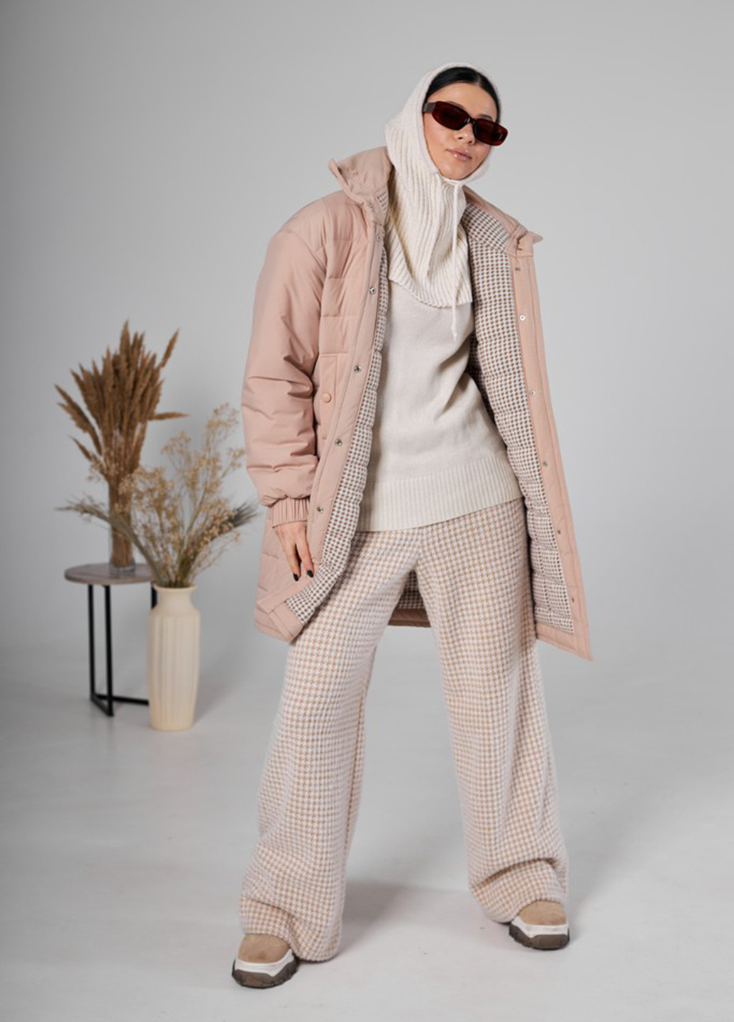 Светло-розовая зимняя куртка MiNiMax