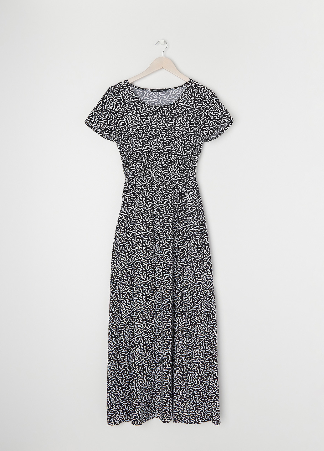 Чорно-білий кежуал сукня Sinsay з абстрактним візерунком