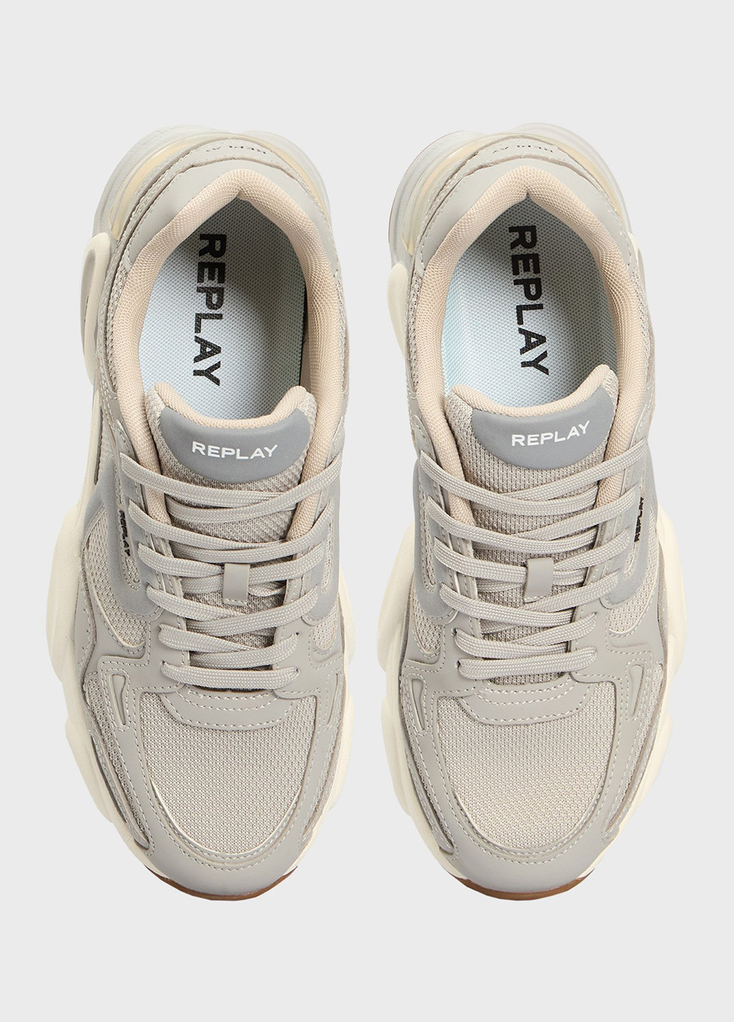 Серые всесезонные кроссовки Replay