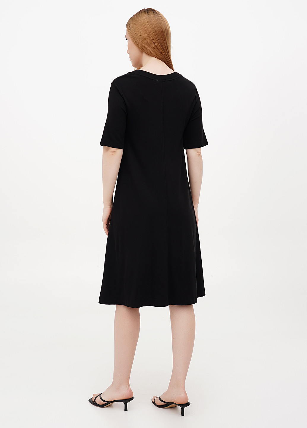 Чорна кежуал сукня Gant однотонна