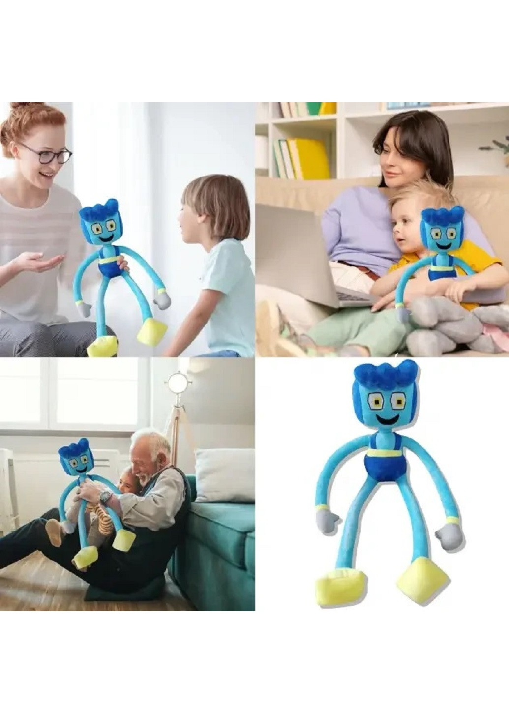 М'яка іграшка обіймашка тато довгі ноги 40 см монстр з плюшу тато Хагі Вагі (61487-Нов) Unbranded (253565020)