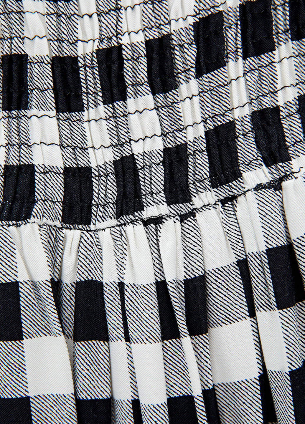 Черно-белое кэжуал платье Pull & Bear в клетку
