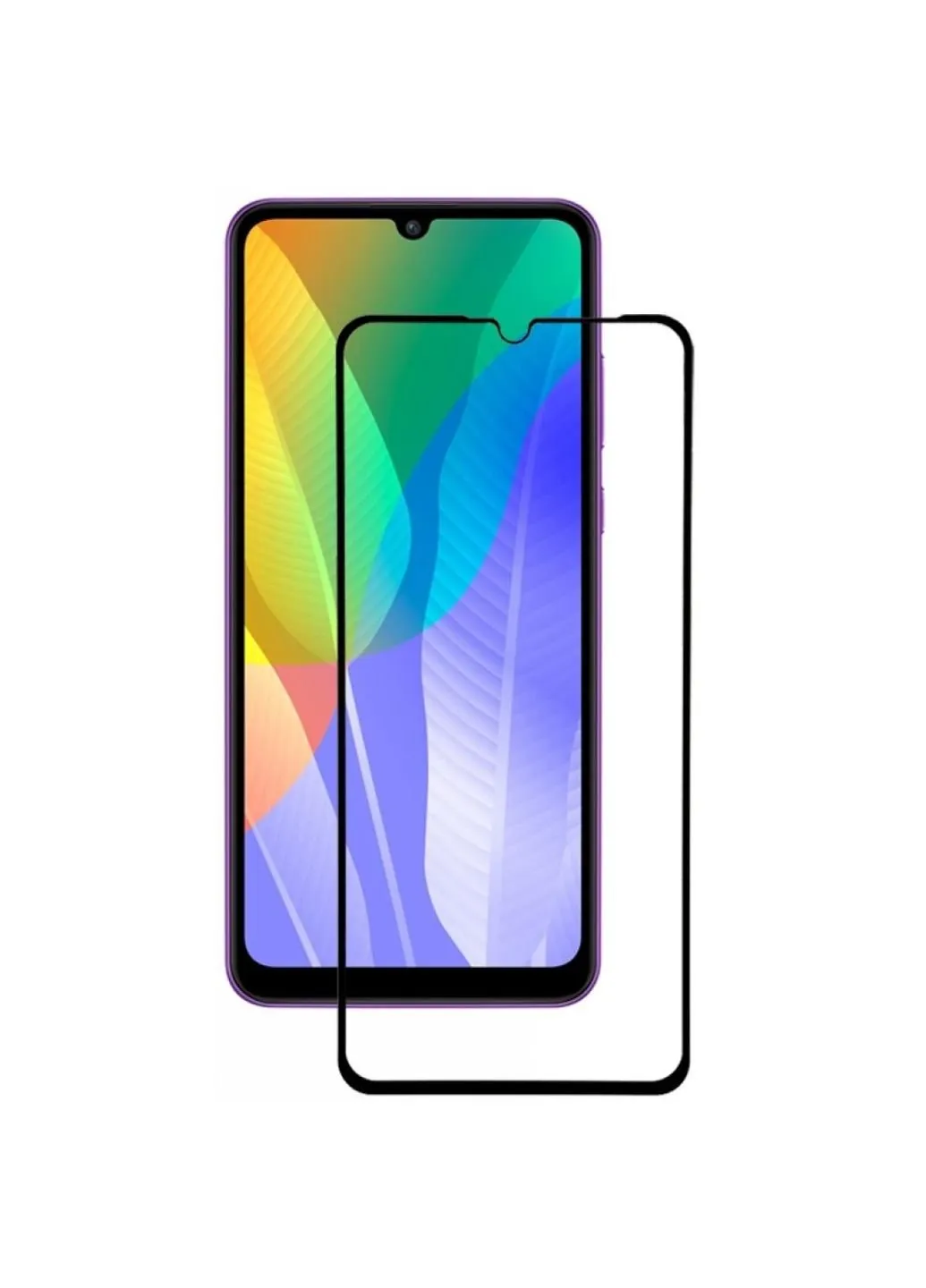 Стекло защитное Huawei Y6p Black (705037) BeCover (249599889)