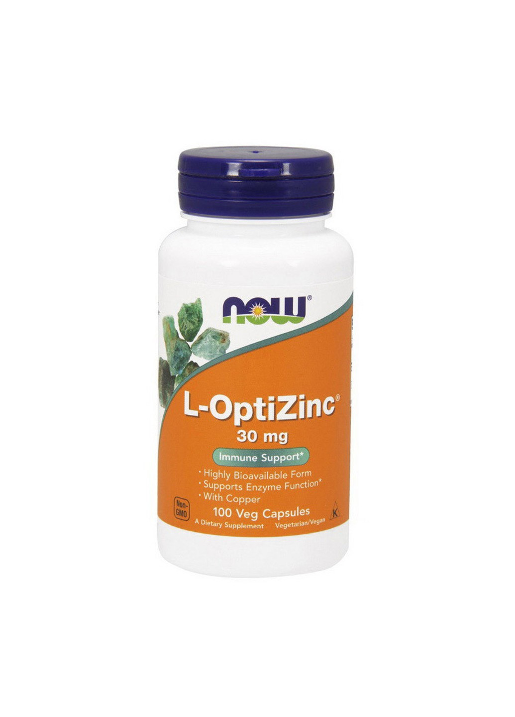 Опти цинк L-OptiZinc 30 mg (100 капс) нау фудс Now Foods (255407505)