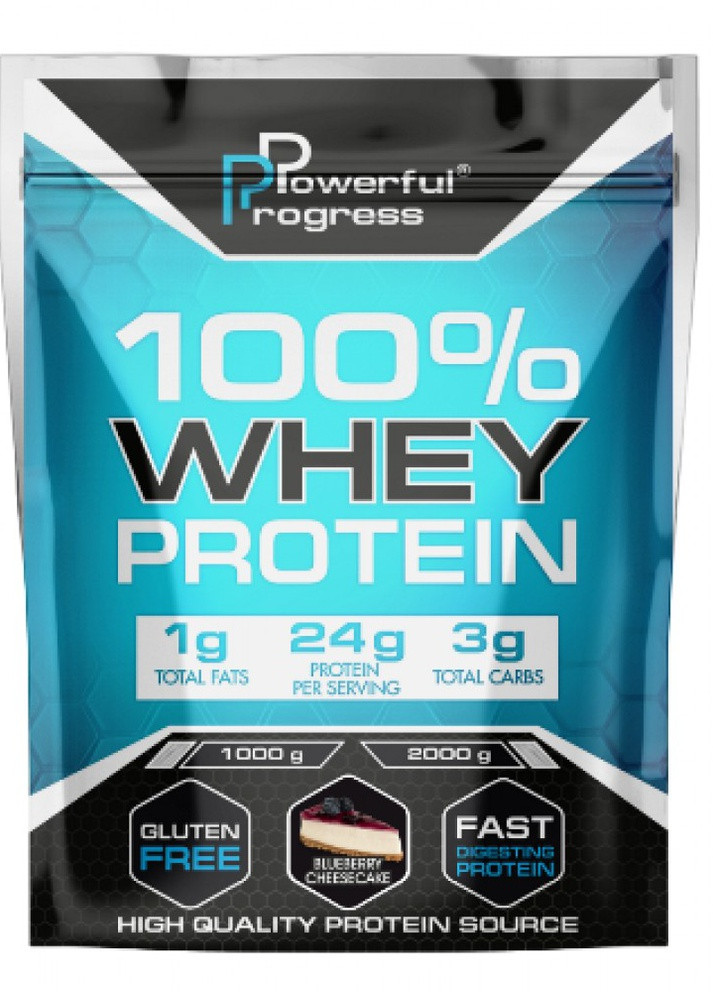 Протеин 100% Whey Protein Instant 2000g Blueberry Cheesecake Powerful Progress (232870398)