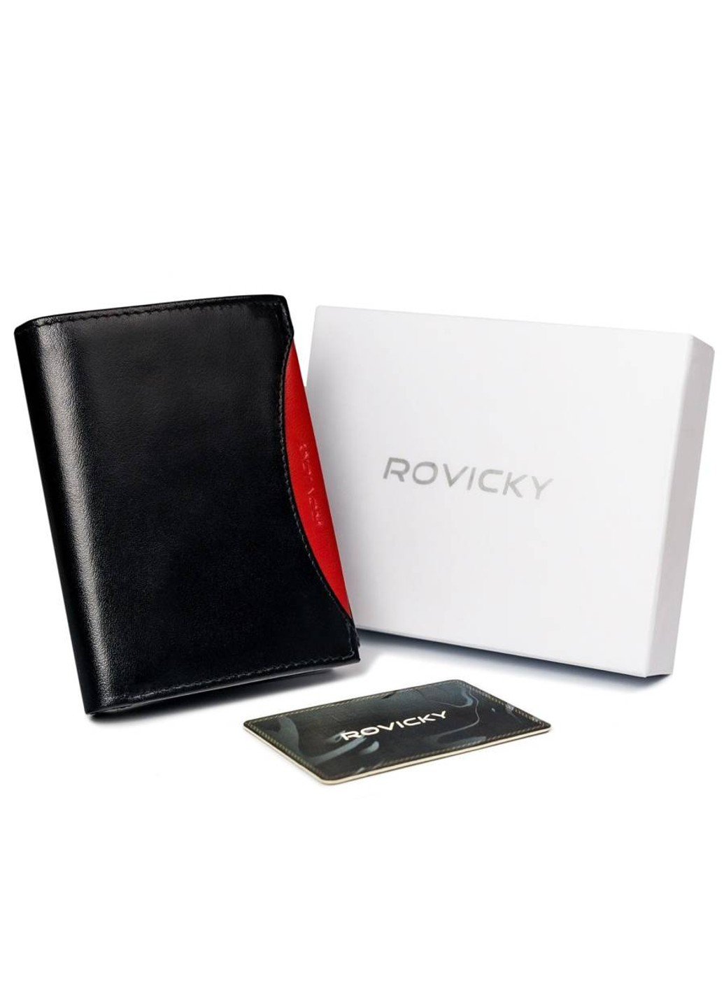 Кошелек мужской кожаный 1537-03-BOR Rovicky (254314467)