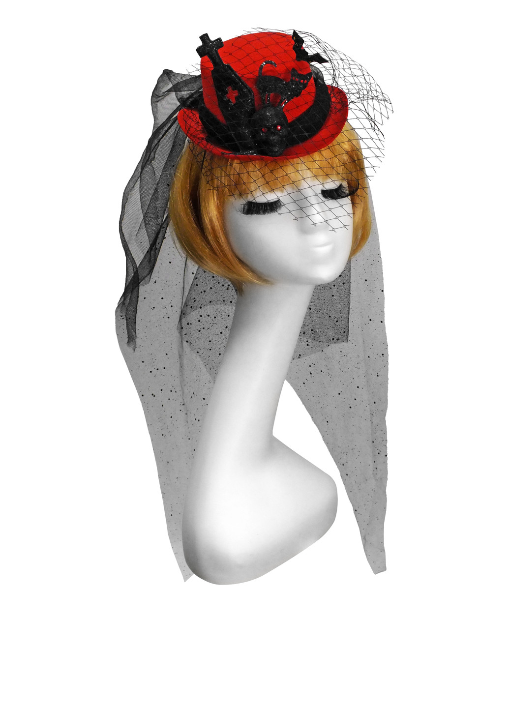 Шляпка Кладбищенская баронесса Seta Decor (84313303)