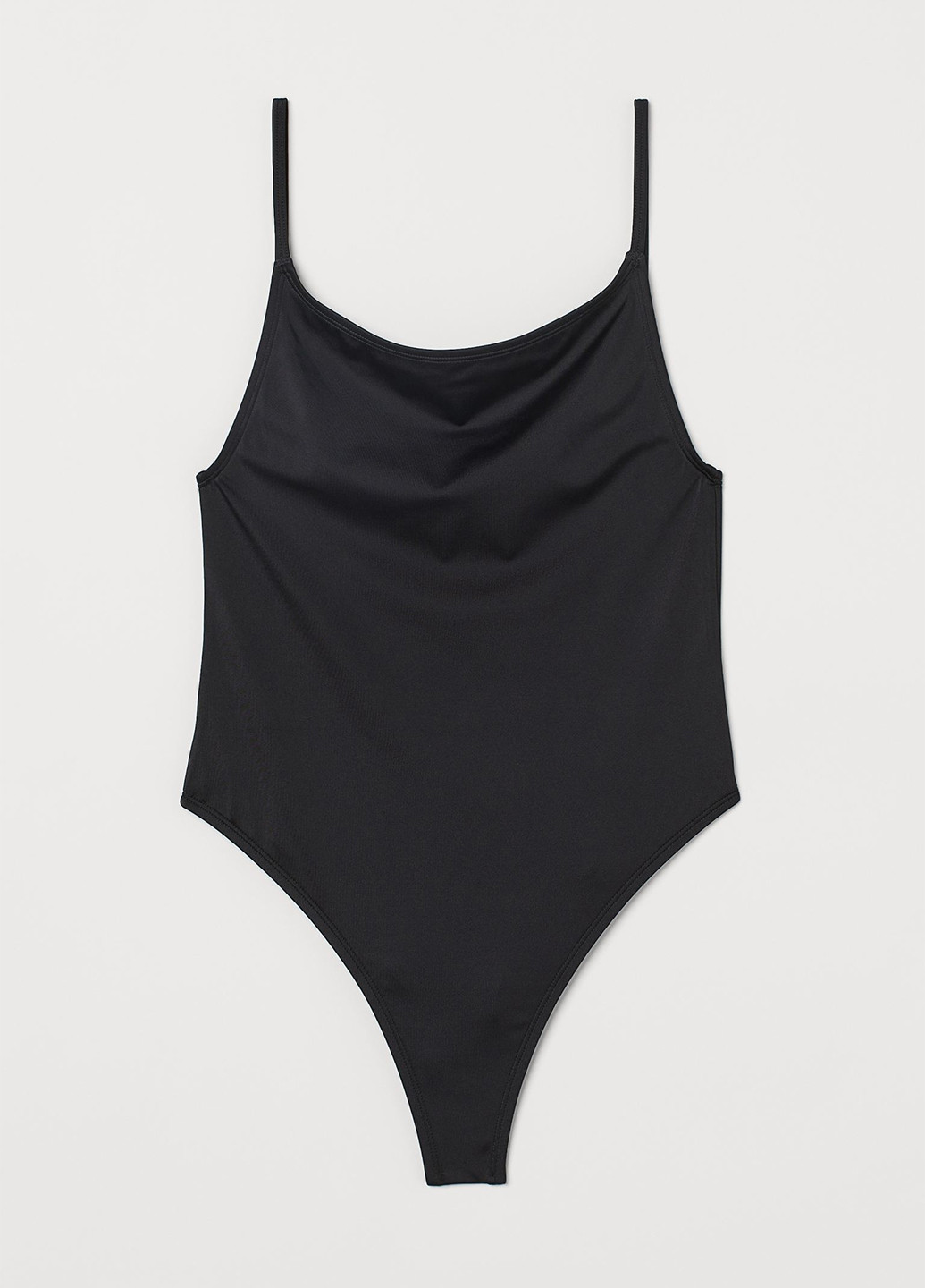 Чорний літній купальник суцільний, майо H&M