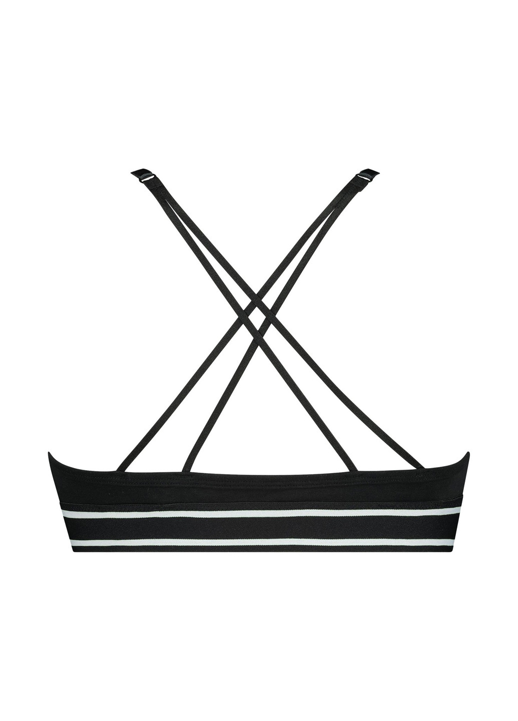 Чорно-білий топ бюстгальтер Hunkemoller без кісточок бавовна
