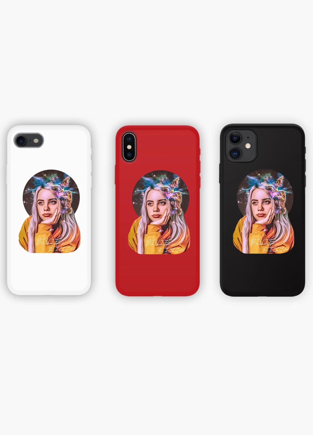 Чехол силиконовый Apple Iphone X Билли Айлиш (Billie Eilish) (6129-1605) MobiPrint (219504433)
