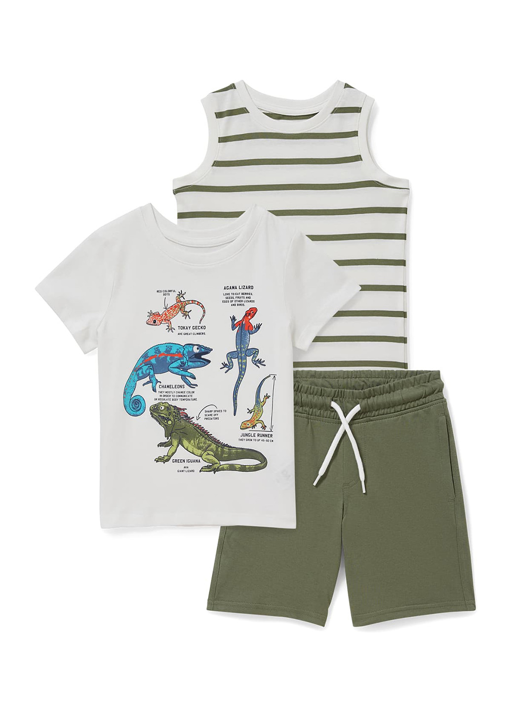 Комбинированный летний комплект (футболка, майка, шорты) C&A