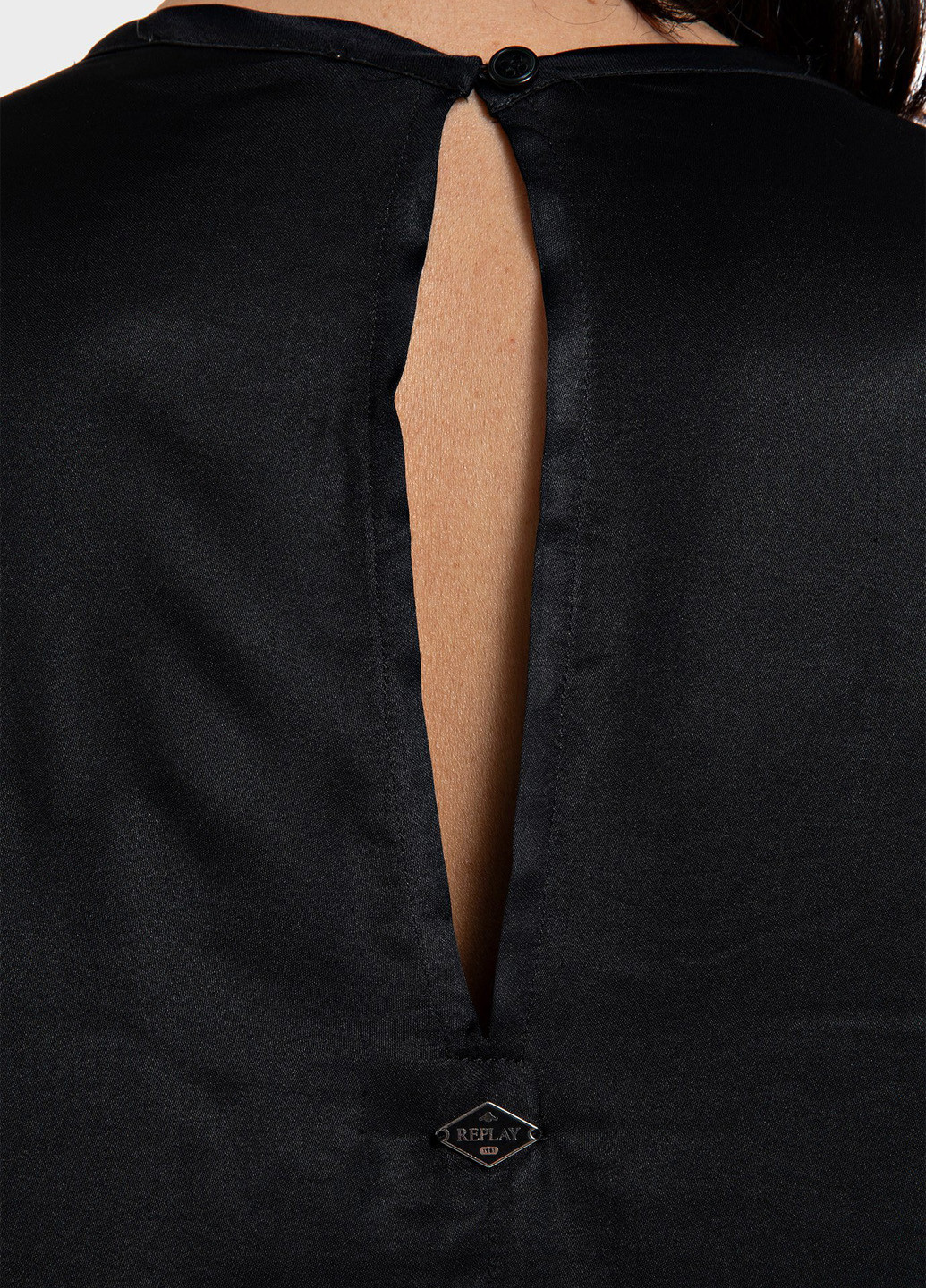 Черное кэжуал платье Replay однотонное