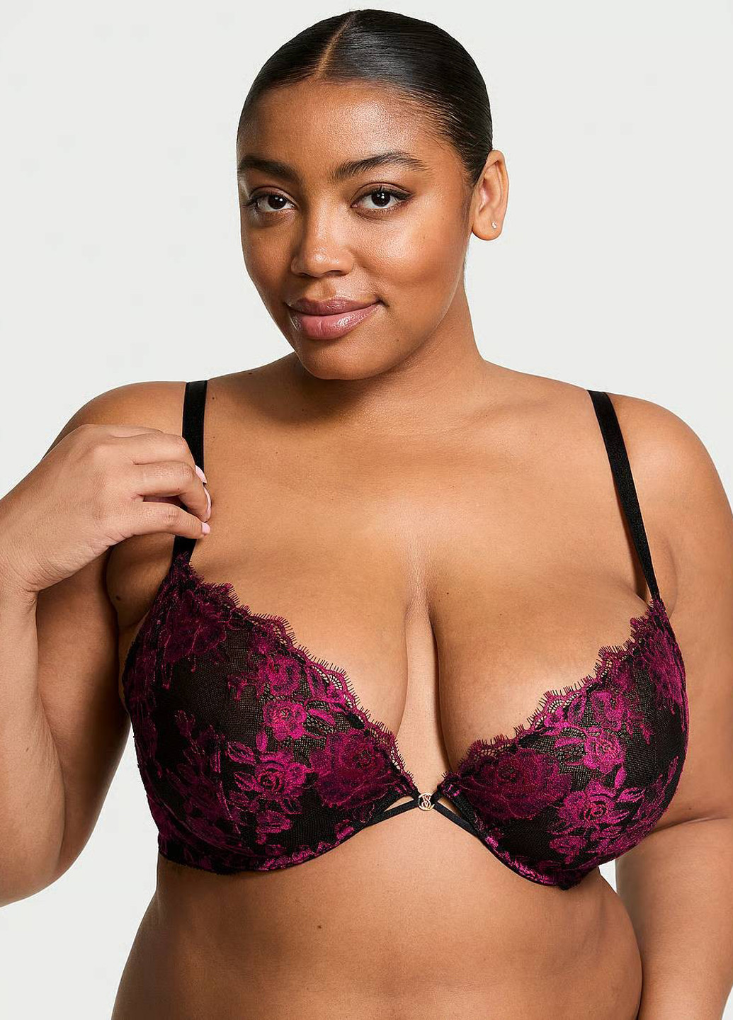 Черный демисезонный комплект (бюстгальтер, трусики) Victoria's Secret