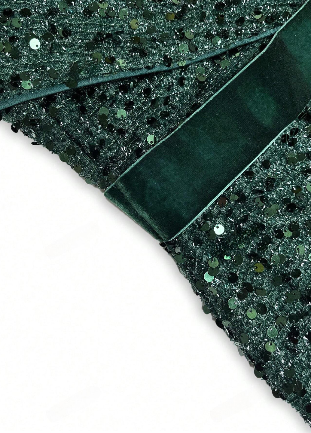 Темно-зелена коктейльна, вечірня сукня з відкритою спиною SHEIN однотонна