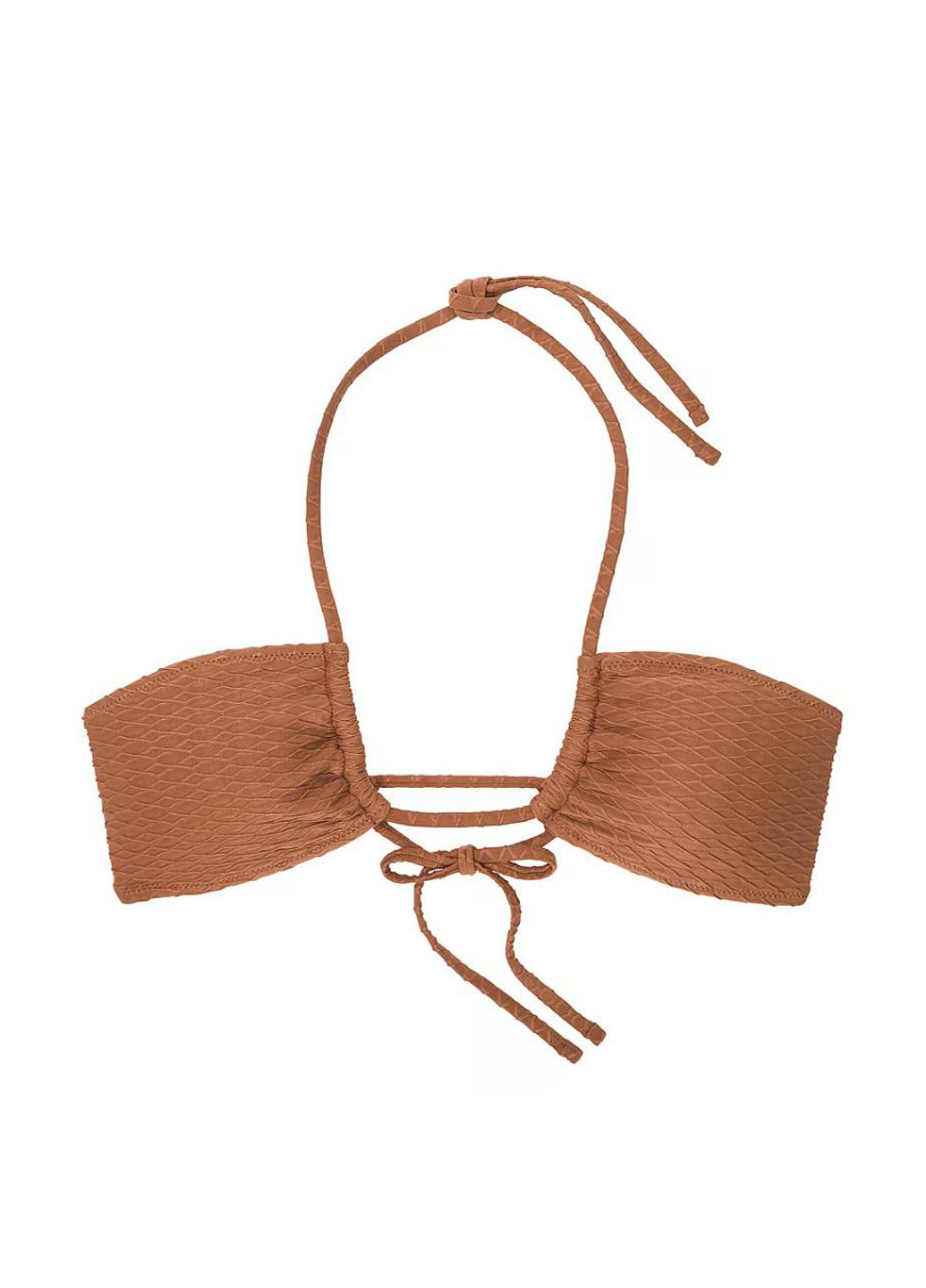 Світло-коричневий літній купальник (ліф, трусики) роздільний, бандо Victoria's Secret